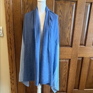 Halogen Blue 100 % Cashmere Wrap / Shawl NEW